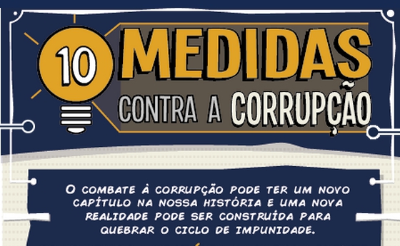 Dez medidas contra a corrupção: preencha o abaixo-assinado
