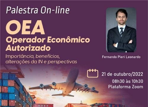 Palestra on-line: OEA – Operador Econômico Autorizado