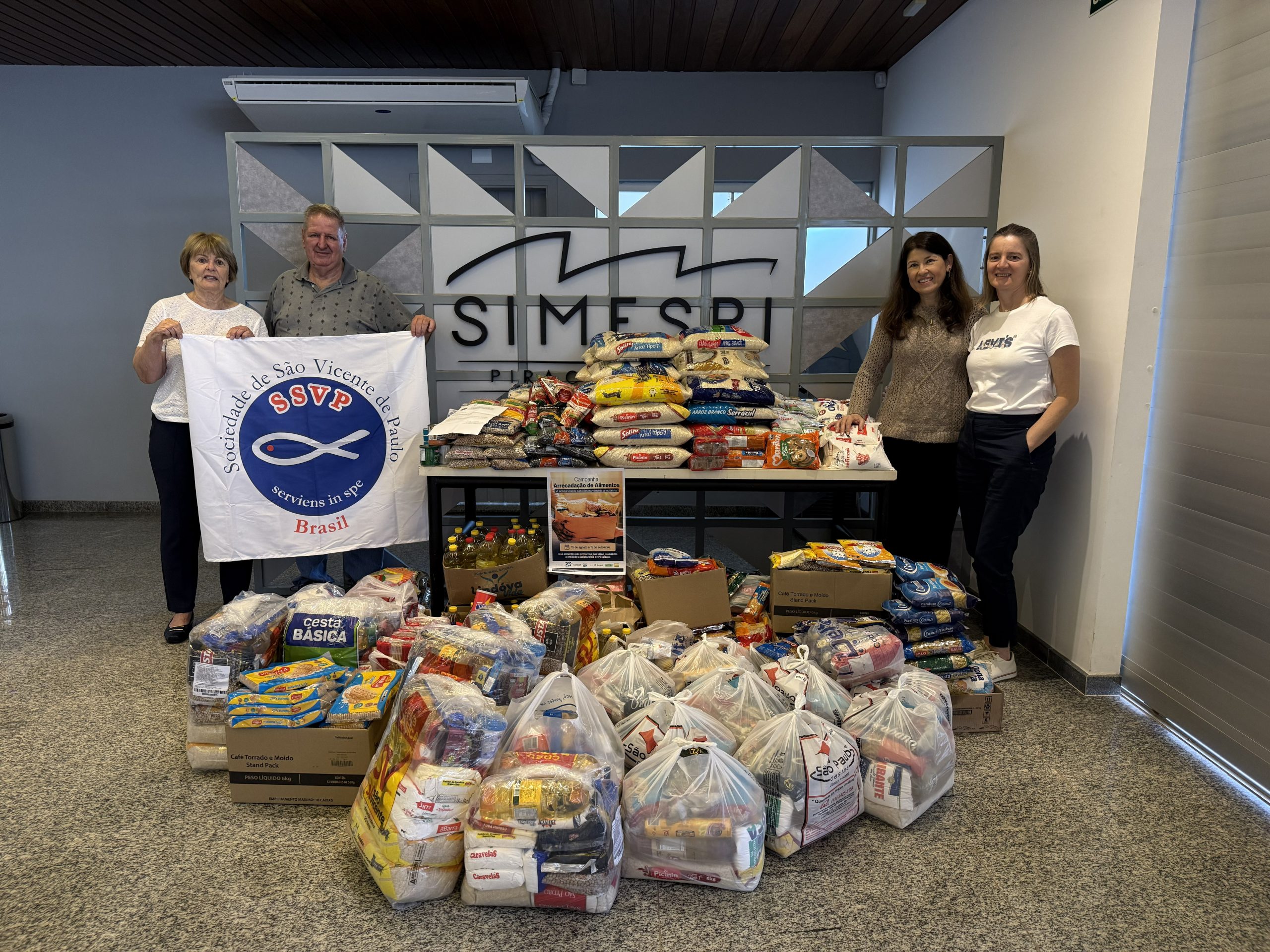 Campanha do Comespi arrecada mais de uma tonelada de alimentos